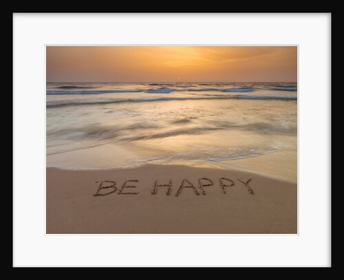 Sand writing on beach by Assaf Frank